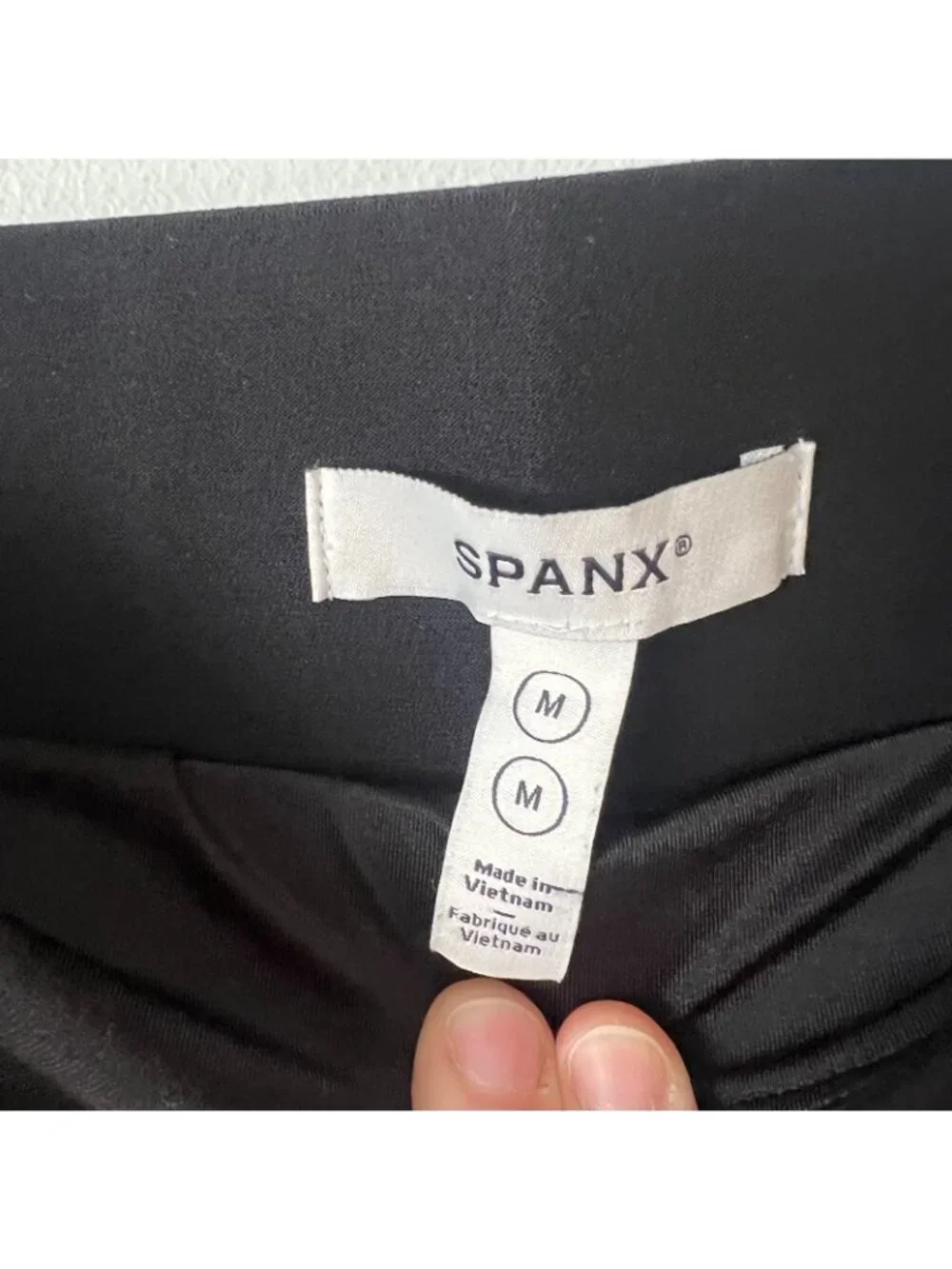 SPANX Super Smooth Perfect Fit Ponte Zip Black Leggings Women's Size Medium